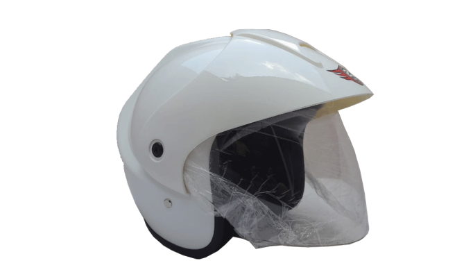 Half Face | White | Unisex Helmet